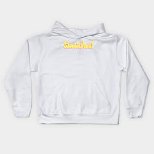 Snatched in Yellow with Sparkles Kids Hoodie